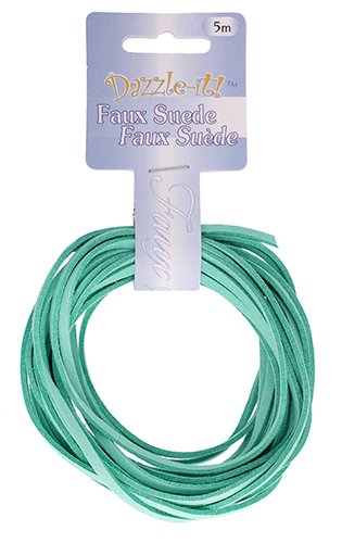 5m of 2.7mm Turquoise Faux Suede Lacing