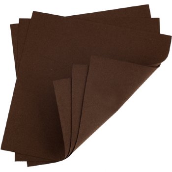 1, 8.5 X 8.5 Inch Sheet Brown Faux Ultrasuede