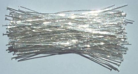 100, 3 Inch 20ga Bright Silver Head Pins