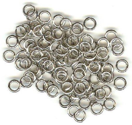 100 9mm Nickel Jump Rings