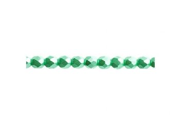 45, 4mm Pastel Pearl Mint Czech Fire Polish Beads