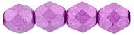 50 6mm Faceted Saturated Metallic Spring Crocus Firepolish Beads