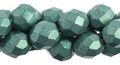 25 8mm Arcadia Saturated Metallic Faceted Beads