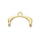 Set of 2, 9.4x15mm Cymbal Fres II 24kt Gold 11/0 Delica Ends