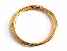 4 Meters of 1mm Gold over Copper Wire (18 Gauge)