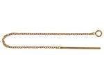 GF2520 1 Pair Gold Filled Cable Ear Cable Chain with Threader