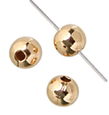 GF1050 50, 2mm Round Gold Filled Beads