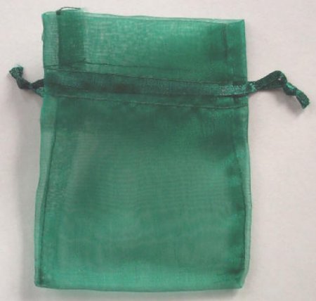 Large Sheer Hunter Green Gift Bag