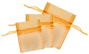 Dazzle-It! 12 Piece Gold Sheer Gift Bag Set - S, M, & L