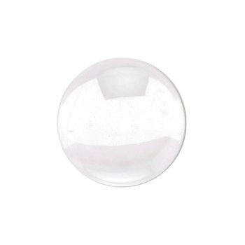 1, 20mm Clear Unfoiled Round Glass Cabochon