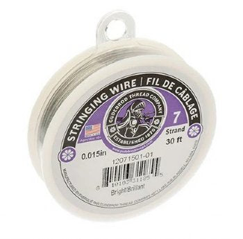 30 Feet of 7 Strand .015 inch Stainless Steel Bright Gudebrod Stringing Wire