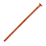 100, 1 Inch 20ga Bright Copper Head Pins