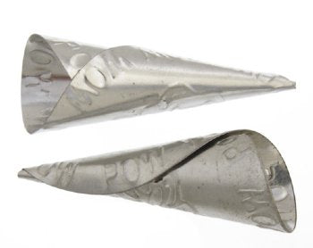 10, 64x26mm Aluminum Pow Wow Tulip Jingle Cones