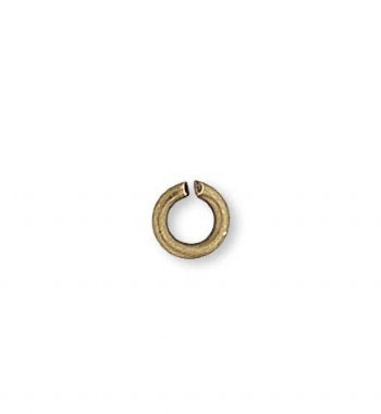 100 3mm Antique Gold Jump Rings