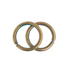 50, 8mm Brass Patina Jump Rings. Zinc Alloy