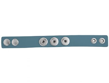 Klik Leather Cuff Snap Bracelet - Turquoise
