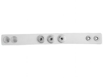 Klik Leather Cuff Snap Bracelet - White