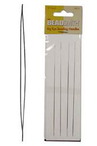 Beadsmith 5 Inch Big Eye Beading Needles - Pack of 4