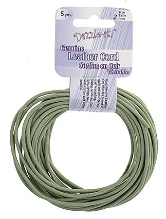 5 yards of 2mm Pistachio Leather Cord