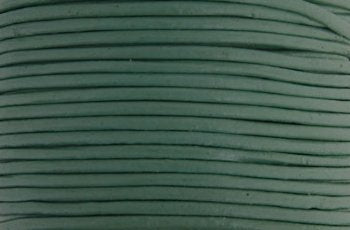 25 Meters of 1.5mm Medium Green Leather Cord