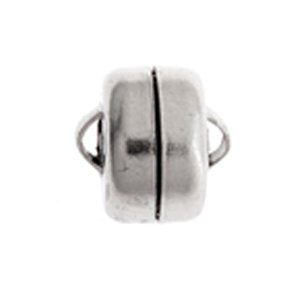 10, 6mm Nickel Color Plated Magnetic Clasps
