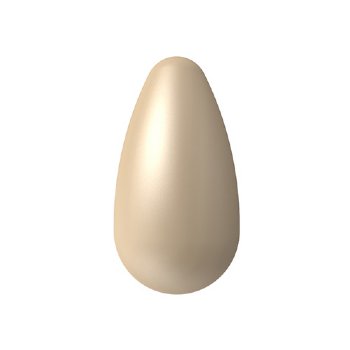 10, 10x6mm Gold Preciosa Maxima Pearshape Pearl Beads