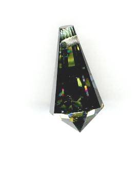 1 9x18mm Preciosa Marea Half Coat Straight Cut Drop