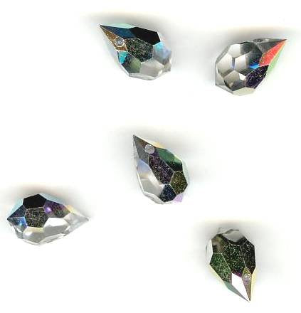 5 10x6mm Preciosa Medium Vitrail Half Coat Tear Drops