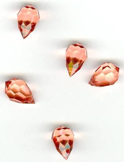 5 10x6mm Preciosa Sweet Orange Tear Drops