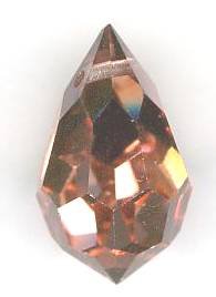 1 9x15mm Preciosa Capri Gold Tear Drop