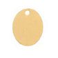 1 11x9mm Brass Oval Stamping Blank Pendant