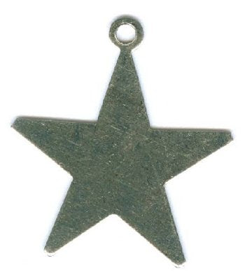 1 25mm German Silver Star Stamping Blank Pendant
