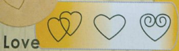 Metal Complex 3 Piece Heart Stamp Set