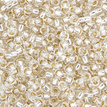 SB6-0001 22g of Silverlined Crystal 6/0 Miyuki Seed Beads