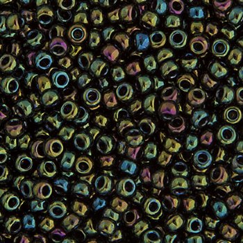SB6-0453 22g of Opaque Green Iris 6/0 Miyuki Seed Beads