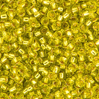 SB11-0014 22g of Silverlined Chartreuse 11/0 Miyuki Seed Beads