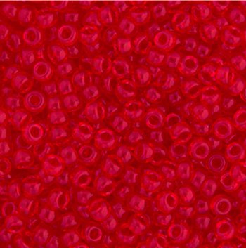 SB11-0140 22g of Transparent Red Orange 11/0 Miyuki Seed Beads