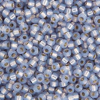 SB11-0576 22g of Silverlined Dyed Smoke Grey Alabaster Opal 11/0 Miyuki Seed Beads