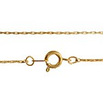 18 inch Gold Plate Serpentine Chain