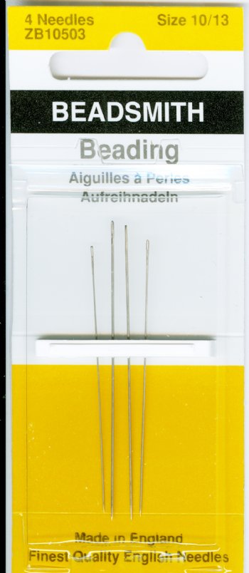 Pack of #10/13 Long Fine John James English Beading Needles