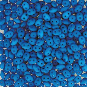 DUO-525127 - 10 Grams Neon Turquoise 2.5x5mm Superduo Beads