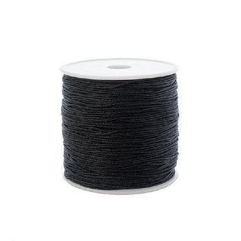 100 Yards of .8mm Black Knotting Cord