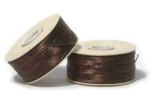64 Yards of Dark Brown D Nymo Thread