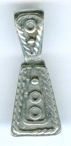 1 21mm Antique Silver Pewter Fancy Bail