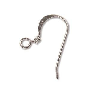25 Pairs of Silver Plate Flat Fish Hook Earrings