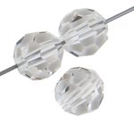 20, 4mm Round Crystal Preciosa Crystal Beads