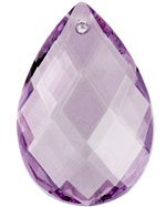 1 39x25mm Light Lilac Preciosa Almond Pendant