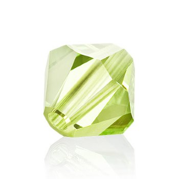 50, 3mm Limecicle Preciosa Crystal Rondell / Bicone Beads