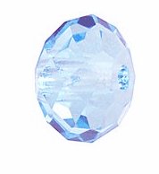 4, 6mm Preciosa Transparent Light Sapphire Bellatrix Beads