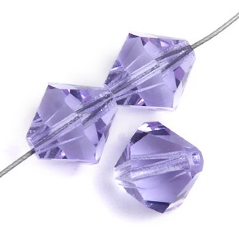 10 8mm Preciosa Violet Bicones
